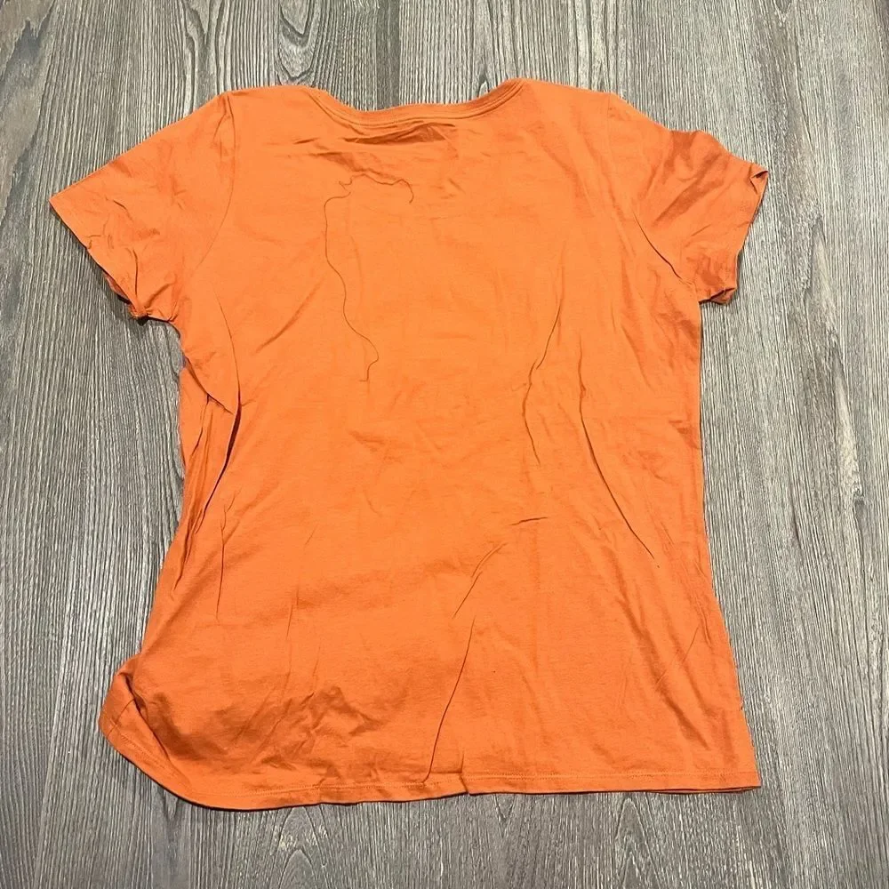 NWOT Nike Basic Tee Athletic Cut Short Sleeve Crewneck Pullover Cotton Orange XL